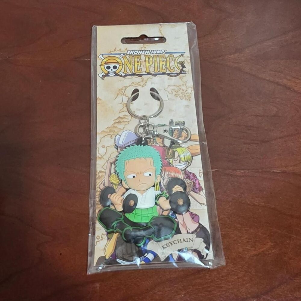 Roronoa Zoro Weightlifting Keychain PVC